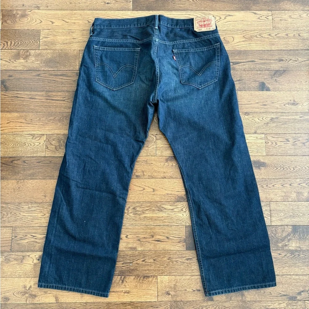 Levi's 569 Men's Deep Indigo Loose Straight Jeans 36×30
